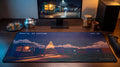 Bhaiya, Do Cutting pixel art desk mat on a desk at night