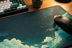 Emerald Cloud artwork and surface close-up