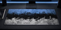 Ink Horizon desk mat in a quiet blue-black PC setup