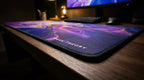 Neon Marble stitched edge detail
