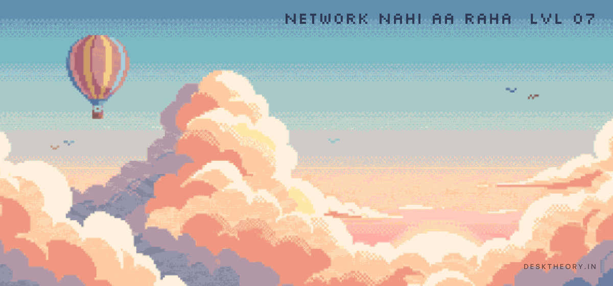 Network Nahi Aa Raha full flat-lay artwork