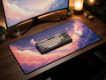 Pastel Celestial desk mat in a premium desk setup