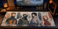 Team 7 anime desk mat in a Naruto fan PC setup