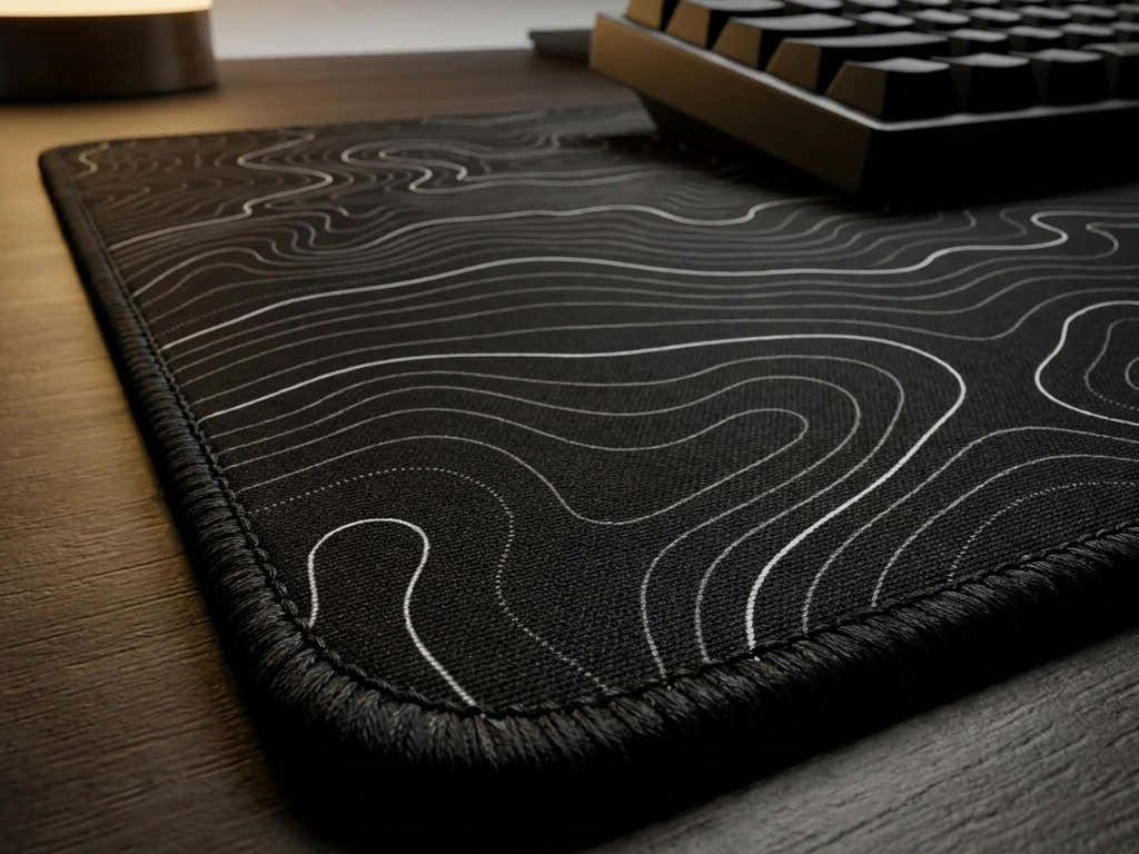 Topographic Black corner thread and stitch macro