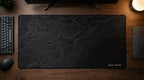 Topographic Black full flat-lay artwork