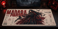 Itachi Uchiha anime desk mat in a red-black Uchiha PC setup